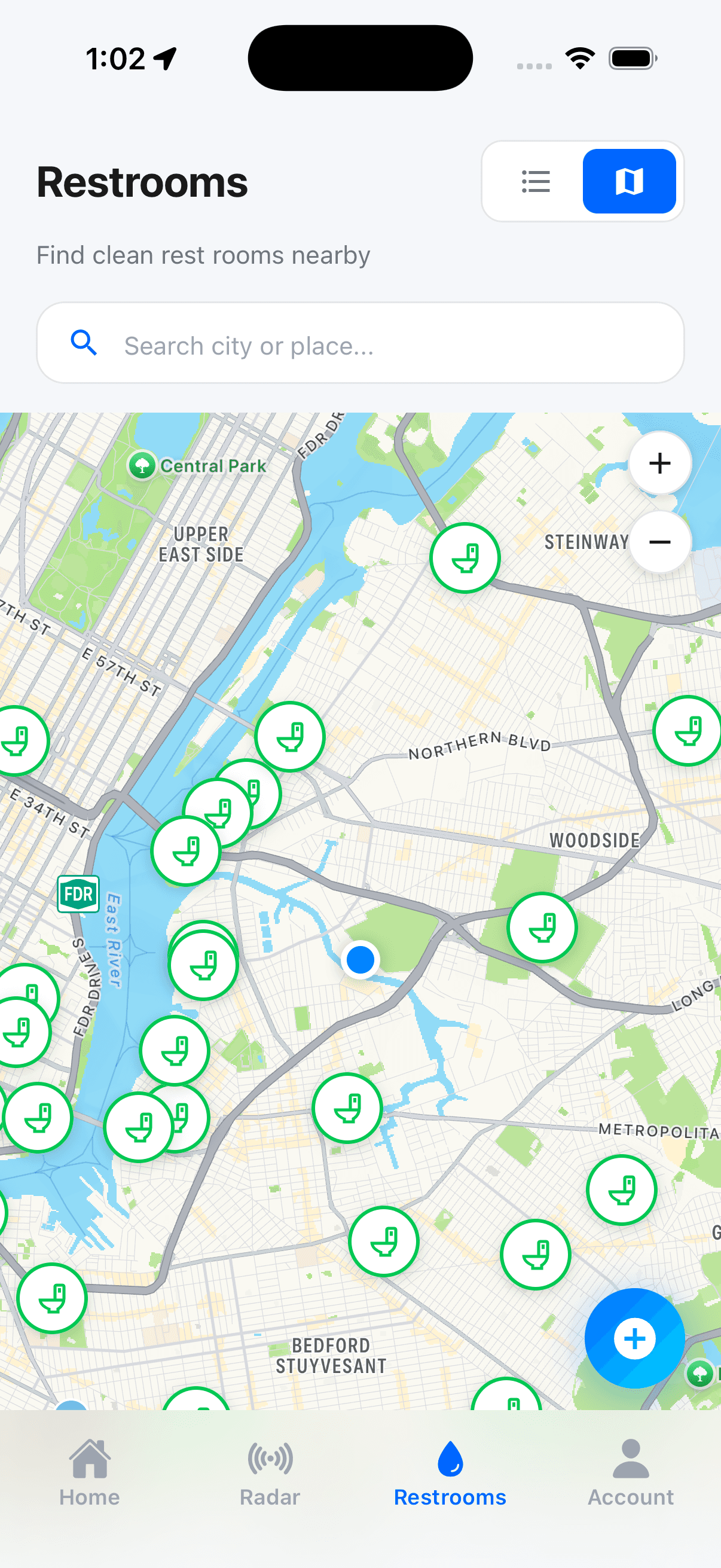 Public Restroom Locator